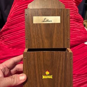 Vintage Wooden Letter Holder for letters and bills- paint or leave as wood- used